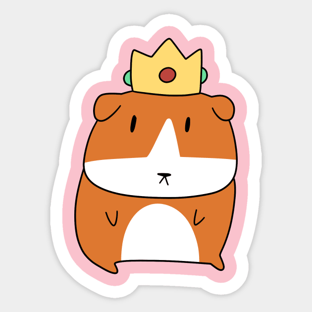 Princess Guinea Pig Sticker by saradaboru